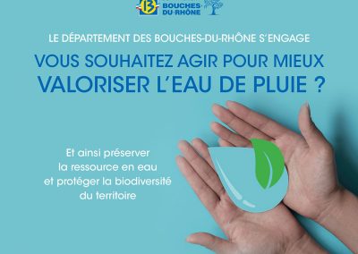 Conseil Départemental des Bouches-du-Rhône – Mission eau de pluie